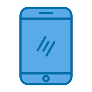 Akıllı telefon simgesinin vektör illüstrasyonu 