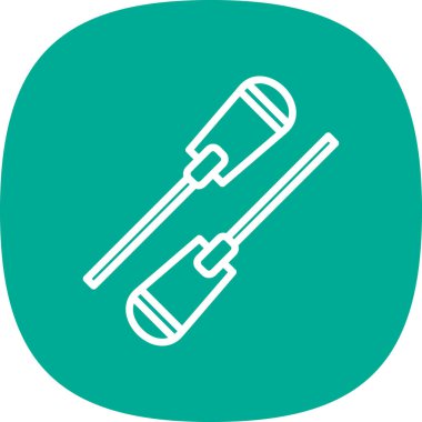 benzersiz çekiç vektör çizgisi simgesi