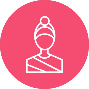 Kadın simgesinin vektör illüstrasyonu