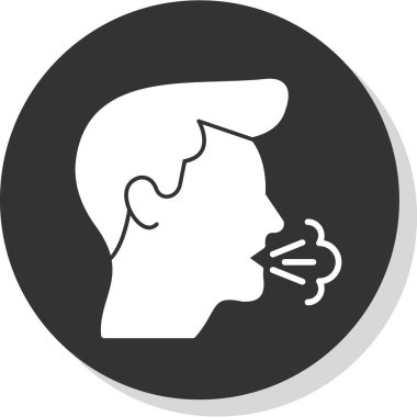 duman simgesi, vektör illüstrasyonu