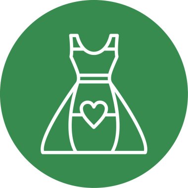 elbise simgesi, vektör illüstrasyonu basit tasarım