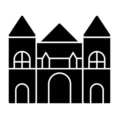 Kiliseye. Web simgesi basit illüstrasyon