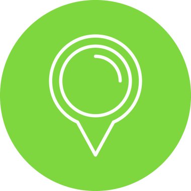 konum pin simgesi, basit vektör illüstrasyon tasarımı