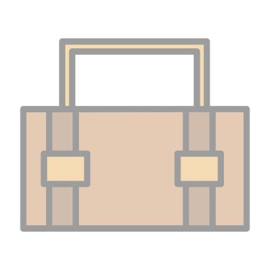  Evrak Çantası'nı web simge vektör çizim 