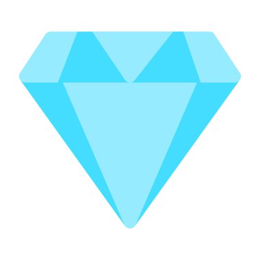 Elmas düz simge, vektör illüstrasyon tasarımı