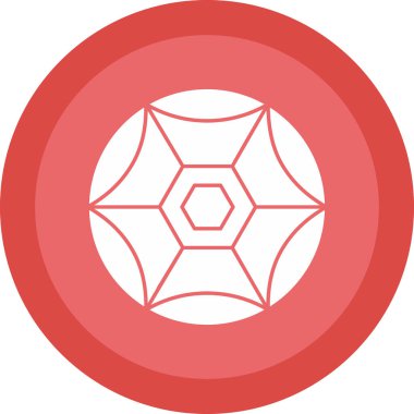 düz futbol topu simgesi, vektör illüstrasyonu