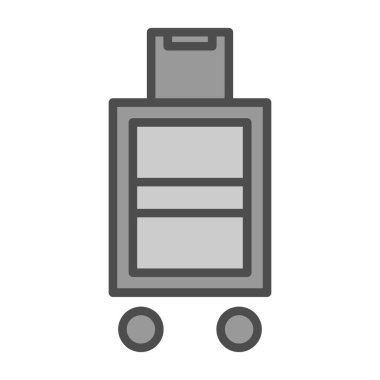 Bavul 'un basit bir çizimi 