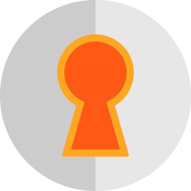 Anahtar deliği web simgesi vektör çizimi          