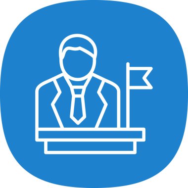 İş simgesinin vektör illüstrasyonu