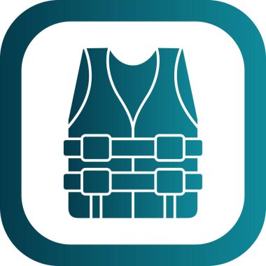 can yeleği simgesi, vektör illüstrasyonu basit tasarım