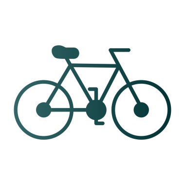 Bisiklet yassı simgesinin vektör illüstrasyonu