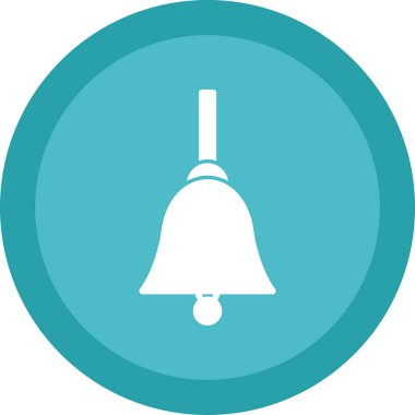 Bir çan simgesinin vektör illüstrasyonu  