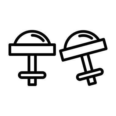 yiyecek ve içecek çizgisi vektör çizimi