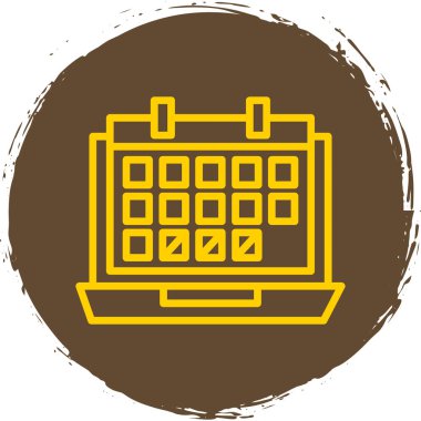 Takvim simgesi, vektör illüstrasyonu basit tasarım