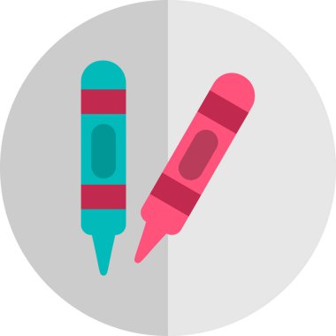 Boya kalemi simge vektör çizim