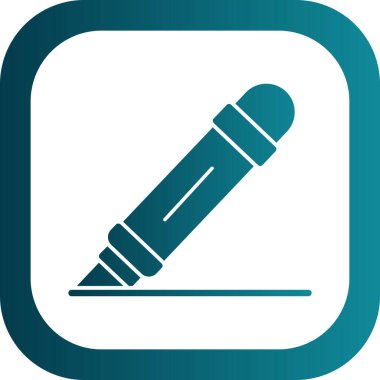 İşaretleyici kalem simgesi, vektör illüstrasyonu basit tasarım