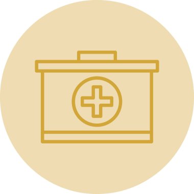 ilk yardım kiti vektör simgesi 