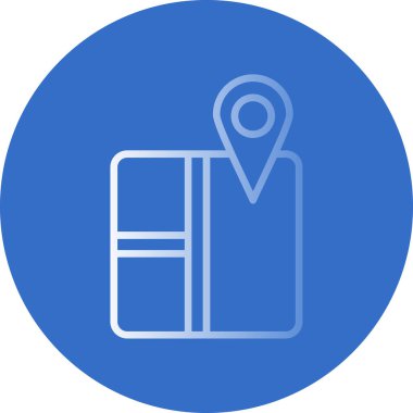 harita pin konumu simgesi düz biçimli