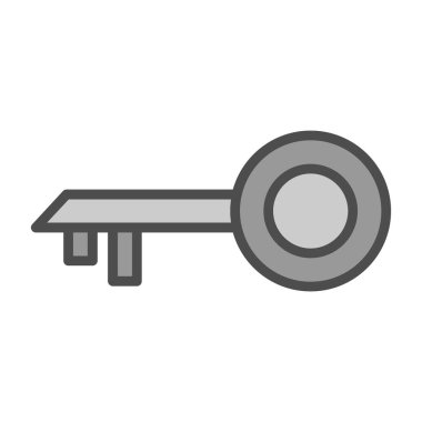 anahtar simgesi, vektör illüstrasyonu basit tasarım