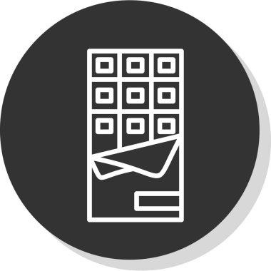 Bilet simgesinin vektör illüstrasyonu