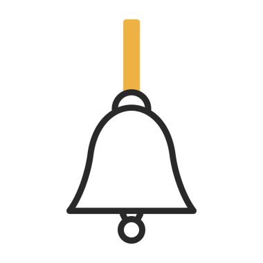 Bir çan simgesinin vektör illüstrasyonu  