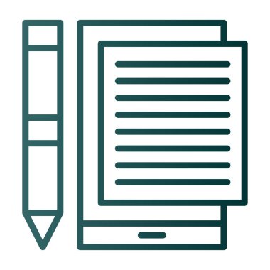 kağıt belge simgesi, belgenin satır biçimi tasarımı