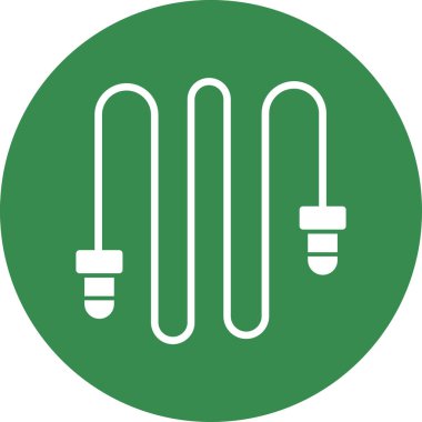 İp atlama ikonu. İzole vektör illüstrasyonu