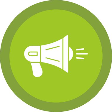 megafon simgesi, vektör illüstrasyonu basit tasarım