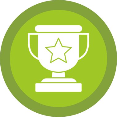 Ödül kupası. Web simgesi basit illüstrasyon 