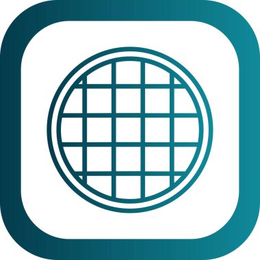 Waffle ağ simgesi, vektör illüstrasyonu 