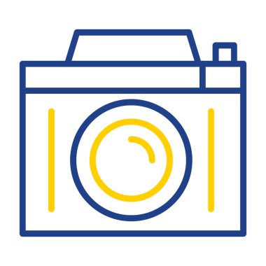 Kamera. Web simgesi basit illüstrasyon