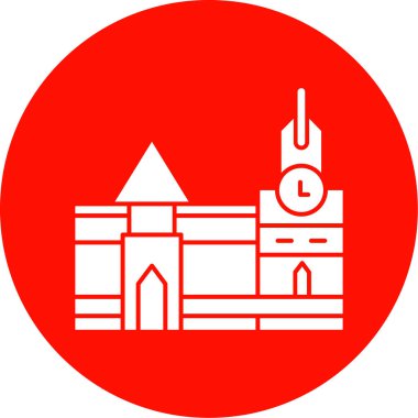 şehir simgesi vektör illüstrasyonu