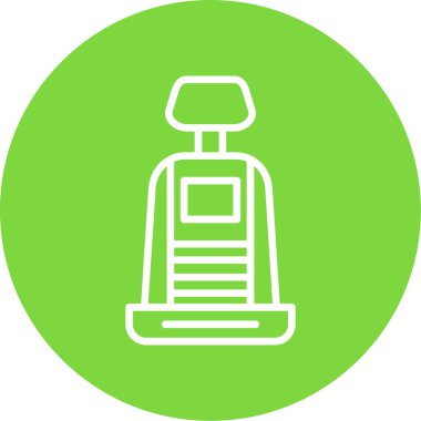 araba koltuğu simgesi, vektör illüstrasyonu basit tasarım