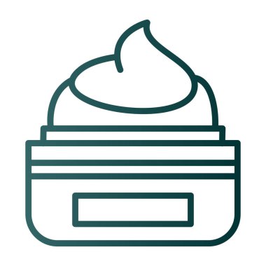 krema vektör çizgisi simgesi