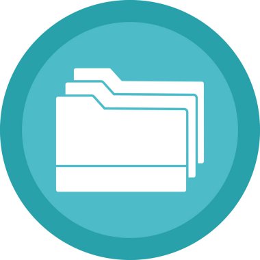 klasör web simgesi, vektör çizim