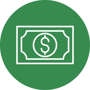 Web ve mobil uygulama tasarımınız için para simgesi, dolar logosu konsepti 