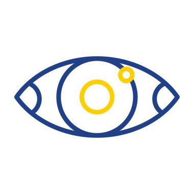 Göz düzlüğü simgesi, vektör çizimi