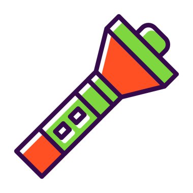 Meşale simgesi vektör illüstrasyonu