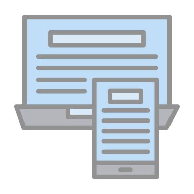 gazete simgesi vektör illüstrasyonu