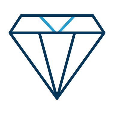 Elmas düz simge, vektör illüstrasyon tasarımı