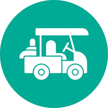 Golf simgesinin vektör illüstrasyonu