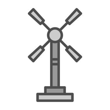 Yel değirmeni simgesi, vektör biçimi