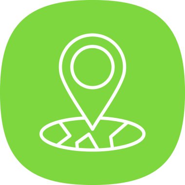 Harita işaretleyici. konum haritası simgesi 