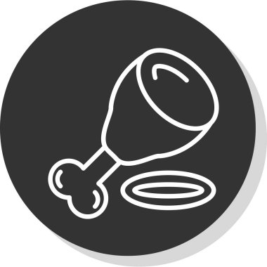 yemek vektörü simgesi modern basit illüstrasyon