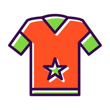 t-shirt simgesi veya logo izole edilmiş işaret sembolü çizimi