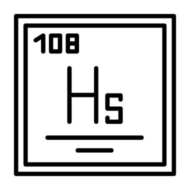 Kimyasal vektör simgesi modern basit tasarım