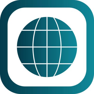 Benzersiz küresel vektör simgesi