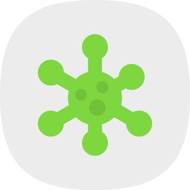 Bakteriler. Web simgesi basit illüstrasyon