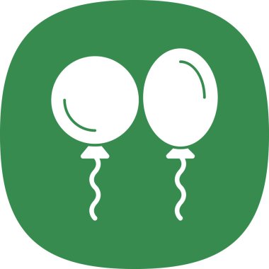 Balon simgesinin vektör illüstrasyonu 