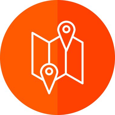 harita pin konumu simgesi düz biçimli